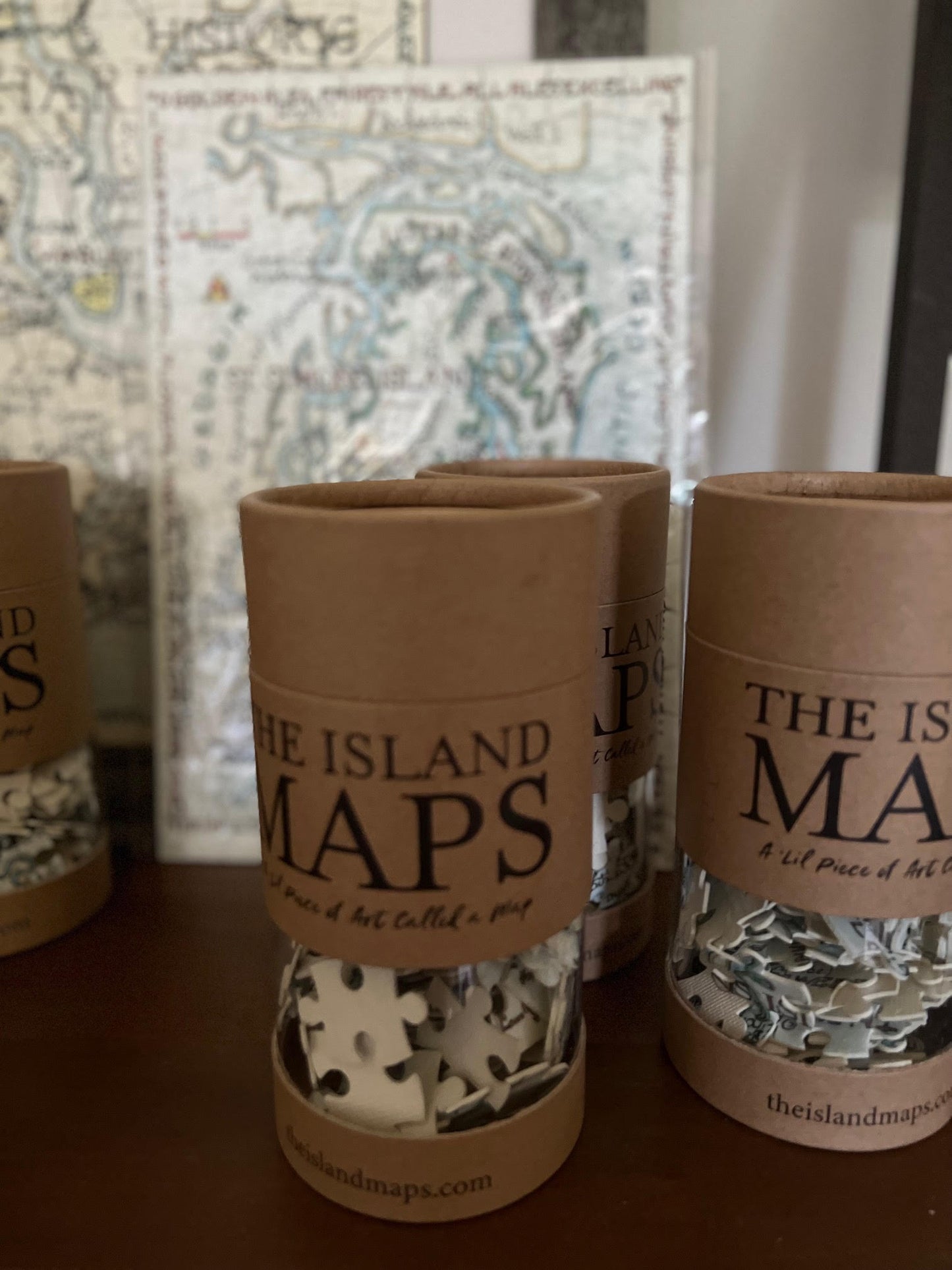 Puzzle In A Kraft Cylinder