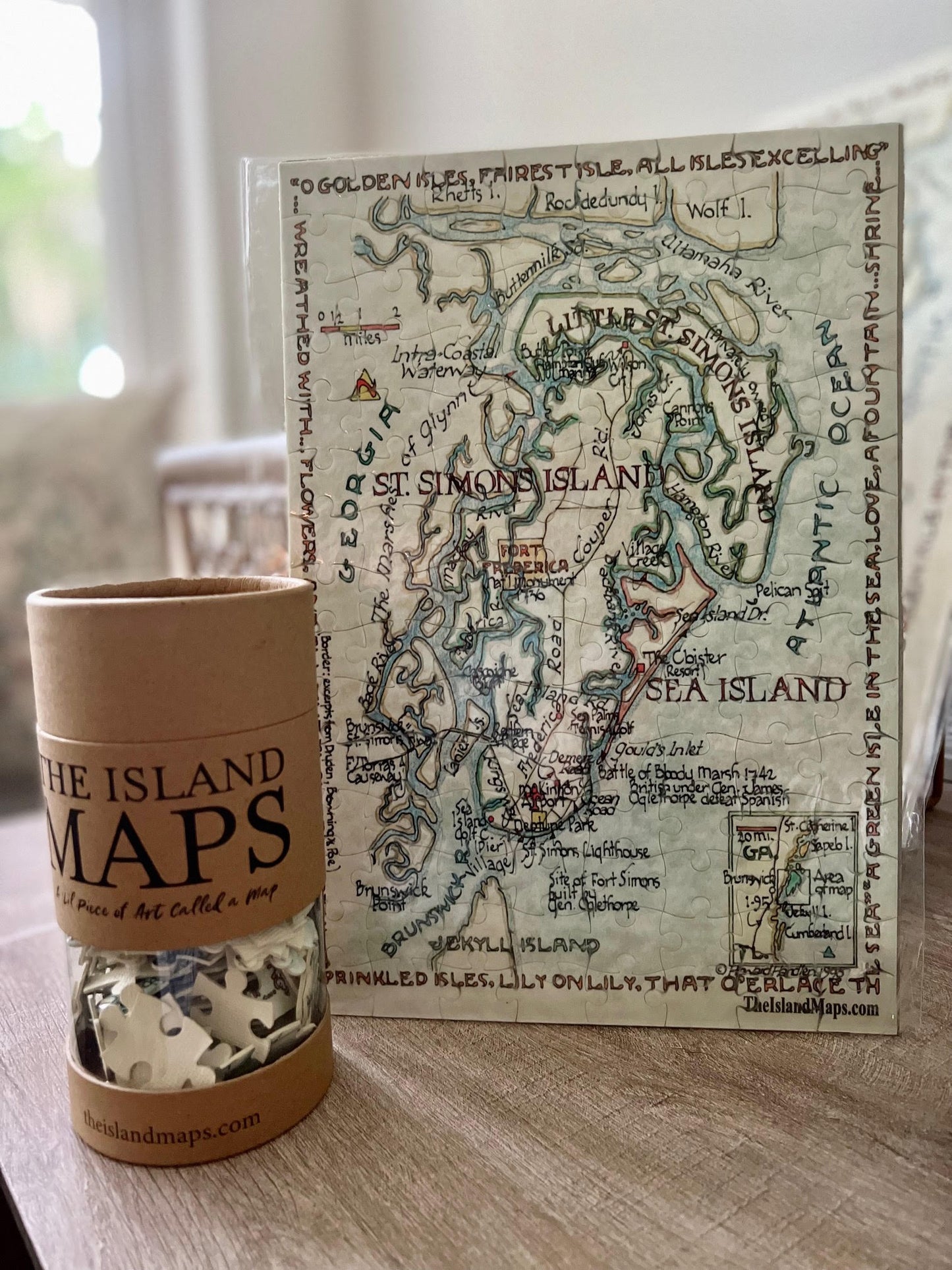 Puzzle In A Kraft Cylinder