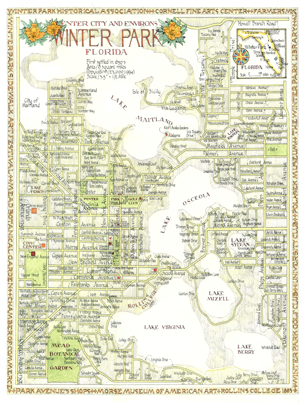 11 x 14 MAPS (70+ options)
